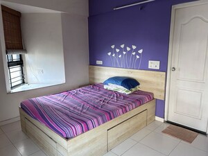 Bedroom in 2 BHK Apartment at Rohan Nilay, Aundh – for Rent