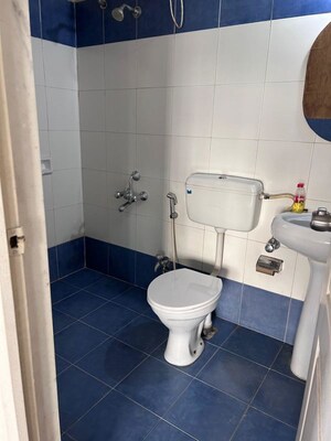Bathroom in 2 BHK Apartment at Rohan Nilay, Aundh – for Rent