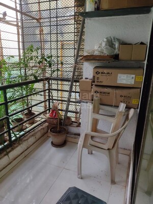 Balcony in 1 BHK Apartment at Sai Ashish CHS, Ghansoli – for Rent