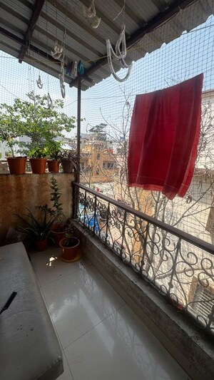 Balcony in 1 BHK Apartment at Wadgaon Sheri – for Rent