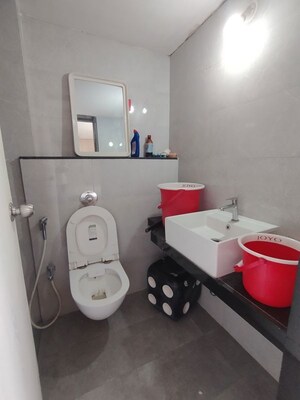 Bathroom in 1 BHK Apartment at Ashar Metro Towers, Vartak Nagar – for Sale