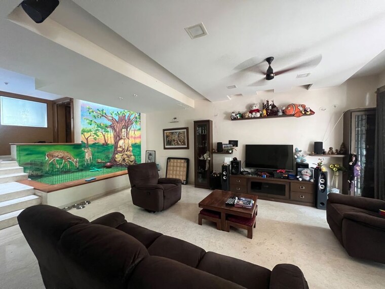 Living Room, rohan-seher 4 Bedroom 2800 Sq.Ft. Apartment In Baner Pune 10780015