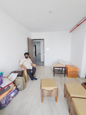 Living Room in 1 BHK Apartment at Samrin White Rose, Louis Wadi – for Sale