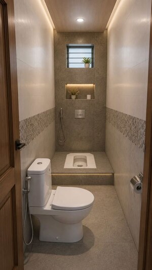 Bathroom in 2 BHK Apartment at Idpl Colony – for Sale