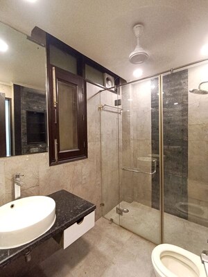 Bathroom in 3 BHK Builder Floor at Greater Kailash – for Rent