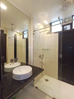 Bathroom in 3 BHK Builder Floor at Greater Kailash – for Rent