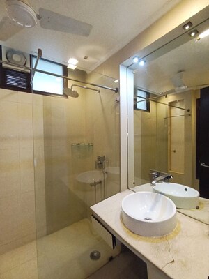 Bathroom in 3 BHK Builder Floor at Greater Kailash – for Rent