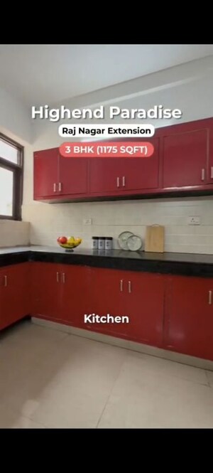 Kitchen in 3 BHK Apartment at High End Paradise II, Raj Nagar Extension – for Sale