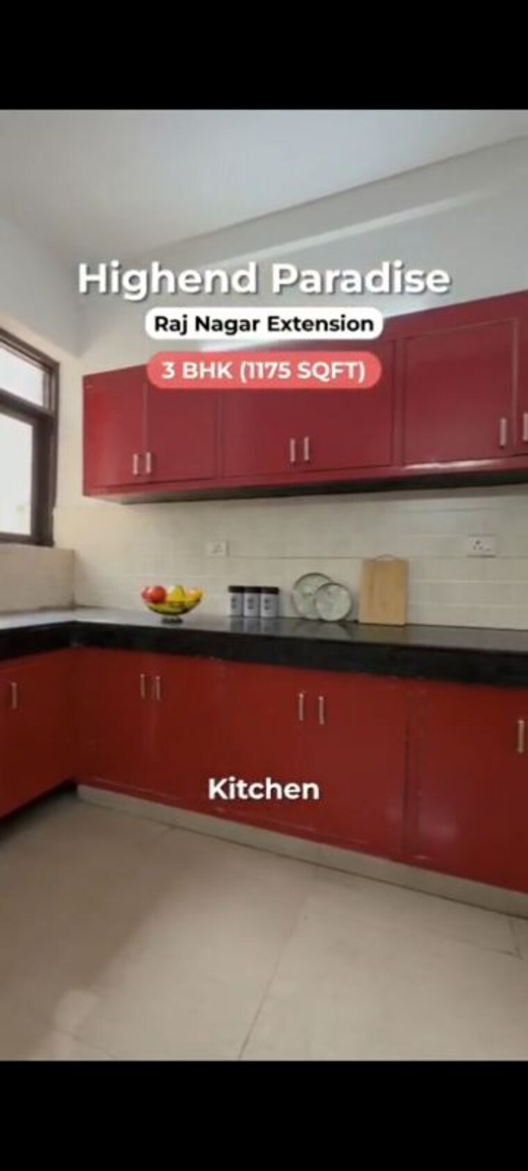 Kitchen, high-end-paradise-ii 3 Bedroom 1175 Sq.Ft. Apartment In Raj Nagar Extension Ghaziabad 10780107