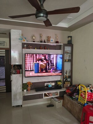 Living Room in 3 BHK Apartment at Bhat – for Rent