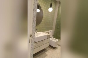 Bathroom in 4 BHK Apartment at Oberoi Sky Gardens, Andheri West – for Rent