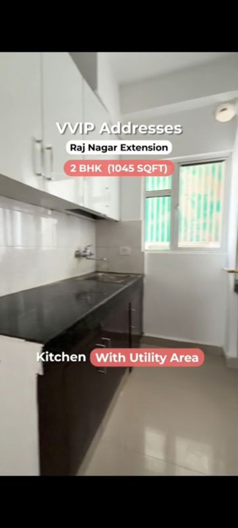 Kitchen, vvip-addresses 2 Bedroom 1045 Sq.Ft. Apartment In Raj Nagar Extension Ghaziabad 10780199
