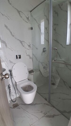 Bathroom in 1 BHK Apartment at Aurum Q Islands, Ghansoli – for Sale