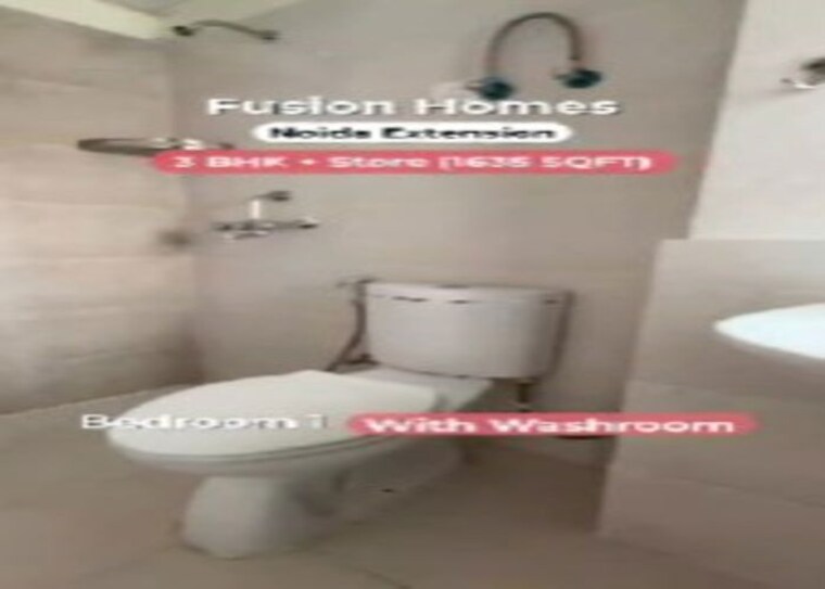 Bathroom, fusion-homes 2.5 Bedroom 1300 Sq.Ft. Apartment In Tech Zone 4 Greater Noida Greater Noida 10778060