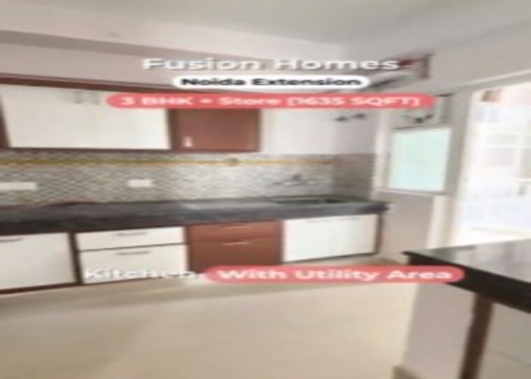Kitchen, fusion-homes 2.5 Bedroom 1300 Sq.Ft. Apartment In Tech Zone 4 Greater Noida Greater Noida 10778060