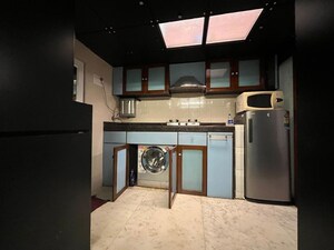 Kitchen in 1 BHK Apartment at God Gifts Building, Lower Parel – for Rent