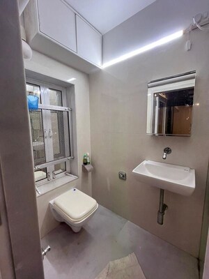 Bathroom in 1 BHK Apartment at God Gifts Building, Lower Parel – for Rent