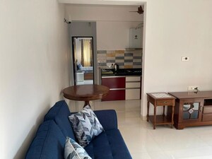 Living Room in 1 BHK Apartment at Siolim – for Rent