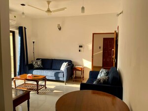 Living Room in 1 BHK Apartment at Siolim – for Rent