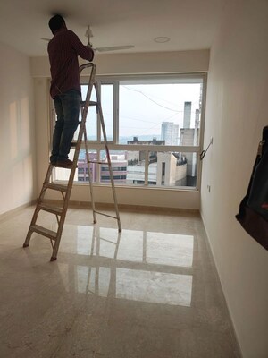 Staircase in 2 BHK Apartment at Group Satellite Elegance, Goregaon East – for Rent