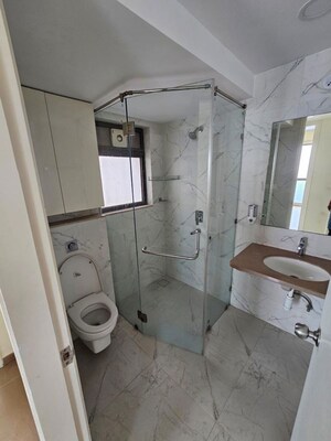 Attached Bathroom in 3 BHK Apartment at LnT The Villas At Seawoods Residences, Seawoods – for Rent