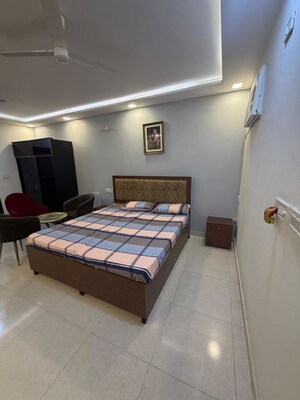Bedroom in 1 BHK Builder Floor at Jangpura – for Rent