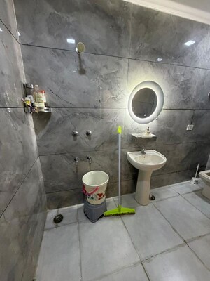 Bathroom in 1 BHK Builder Floor at Jangpura – for Rent