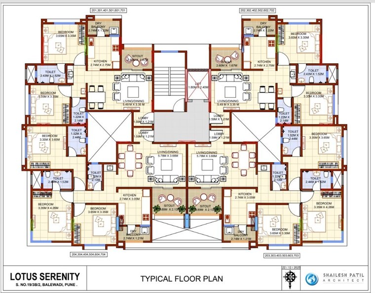 Master Plan, balewadi 3 Bedroom 1140 Sq.Ft. Apartment In Balewadi Pune 10780462