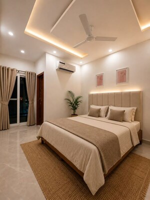 Bedroom in 3 BHK Apartment at Jaipurias Sunrise Greens Zirakpur, Vip Road – for Rent