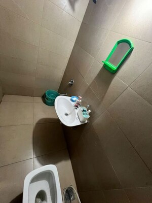 Bathroom in 1 BHK Apartment at Runwal Eirene, Balkum Pada – for Rent