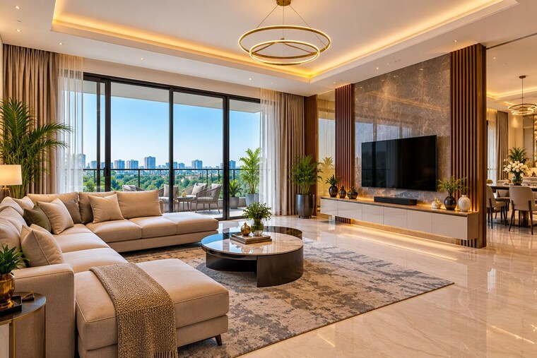 Living Room, arjun nagar 4 Bedroom 3473 Sq.Ft. Apartment In Arjun Nagar Jaipur 10780549