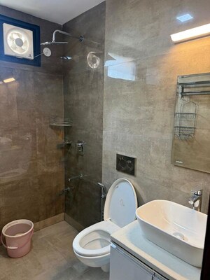 Bathroom in 3 BHK Independent House at Defence Colony – for Rent