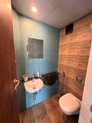 Bathroom in 1 BHK Apartment at Lodha Crown Quality Homes, Majiwada – for Rent