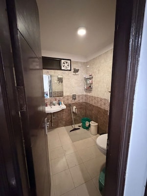 Bathroom in 3 BHK Builder Floor at Chattarpur – for Rent