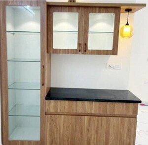 Kitchen in 3 BHK Apartment at Mantri Lithos, Thanisandra – for Rent