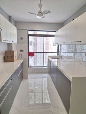 Kitchen in 3 BHK Apartment at Aum Nav Kiran, Khar West – for Rent