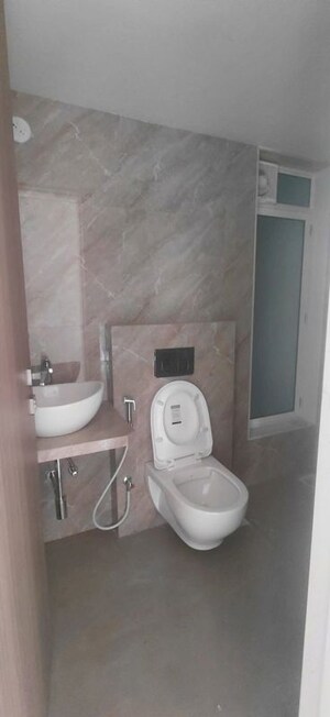 Bathroom in 3 BHK Apartment at Alliance Abhimanyu, Malad West – for Rent