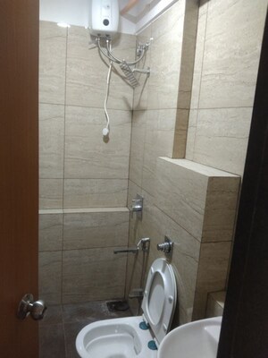 Bathroom in 2 BHK Apartment at Chandak 34 Park Estate, Goregaon West – for Rent
