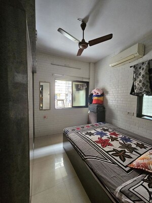 Master Bedroom in 1 BHK Apartment at Kopar Khairane – for Rent