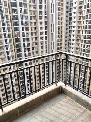 Balcony in 1 BHK Apartment at Runwal Gardens Phase I, Dombivli East – for Rent
