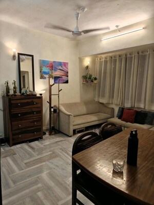 Living Room in 1 BHK Apartment at Bandra West – for Rent