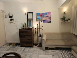 Living Room in 1 BHK Apartment at Bandra West – for Rent