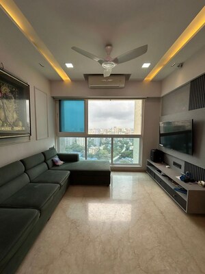 Living Room in 2 BHK Apartment at N Rose Northern Heights, Dahisar East – for Sale