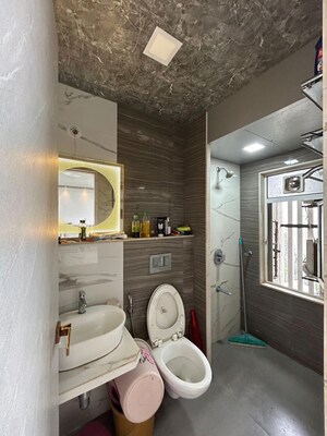 Bathroom in 2 BHK Apartment at N Rose Northern Heights, Dahisar East – for Sale