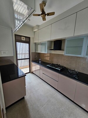 Kitchen in 2 BHK Apartment at Tricity Montview, Sanpada – for Rent