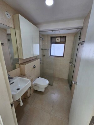 Bathroom in 2 BHK Apartment at Tricity Montview, Sanpada – for Rent