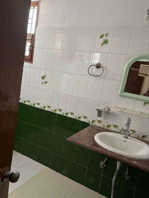 Bathroom in 3 BHK Apartment at Jaipurias Sunrise Greens Zirakpur, Vip Road – for Rent