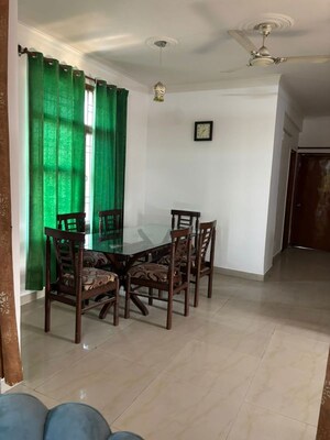 Living Room in 3 BHK Apartment at Jaipurias Sunrise Greens Zirakpur, Vip Road – for Rent