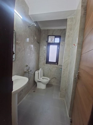 Bathroom in 2 BHK Builder Floor at Chattarpur – for Rent