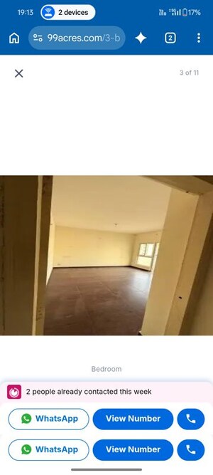 Room in 3 BHK Apartment at Rishita Manhattan, Gomti Nagar – for Rent